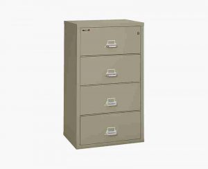 FireKing 4-3122-C Lateral Fire Rated File Cabinet in Pewter Color