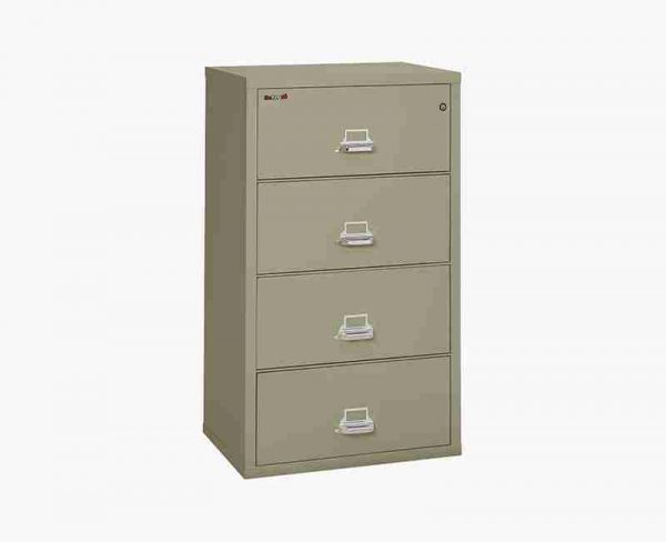 FireKing 4-3122-C Lateral Fire Rated File Cabinet in Pewter Color