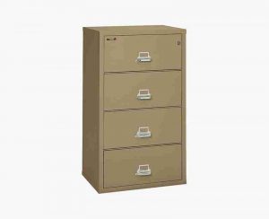 FireKing 4-3122-C Lateral Fire Rated File Cabinet in Sand Color