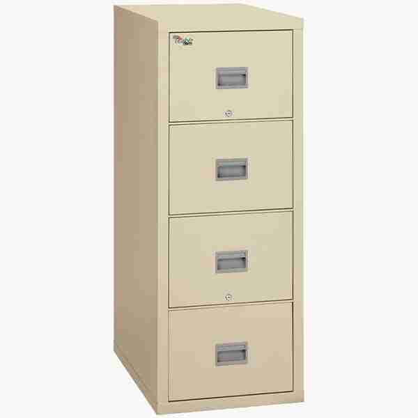 FireKing 4P2131-C Legal-Sized Patriot Vertical File Cabinet with Camlock Security in Parchment Color