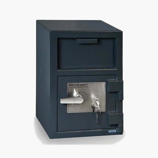 Hollon FD-2014K Front Load Depository Safe with UL Listed Dual Key Lock