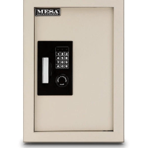 Mesa MAWS2113E Adjustable Wall Safe with Battery Operated Electronic Lock