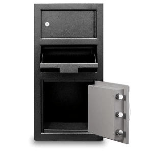 Mesa MFL2014E-OLK Front Drop Depository Safe With Top Locker and Digital Electronic Lock