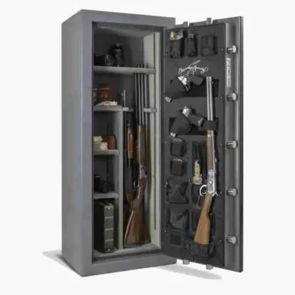 AMSEC NF5924E5 Rifle Gun Safe with Electronic Lock and 5-Spoke Handle - Shelves & Door Organizer