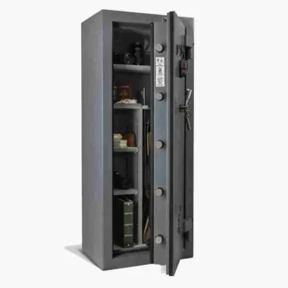 AMSEC NF5924E5 Rifle Gun Safe with Electronic Lock and 5-Spoke Handle - Shelves