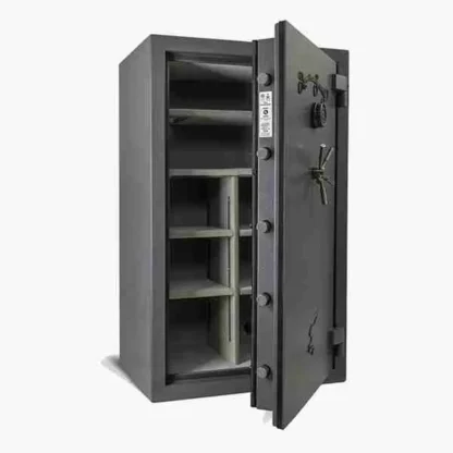 AMSEC NF6036E5 Rifle Gun Safe with Electronic Lock and 5-Spoke Handle - Shelves