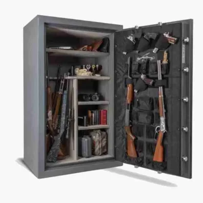 AMSEC NF6036E5 Rifle Gun Safe with Electronic Lock and 5-Spoke Handle - Shelves & Door Organizer