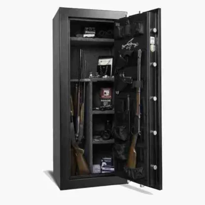 AMSEC TF5924E5 30-Minute Fire-Rated Rifle Gun Safe with Electronic Lock and 3-Spoke Handle - Shelves & Door Organizer