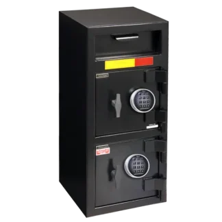 AMSEC DSF3214 Front Loading Deposit Safe with Dual Electronic Locks and Rotary Handles