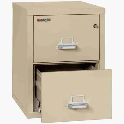 FireKing 2-1825-C Fire File Cabinet in Parchment with UL High-Security Key Lock