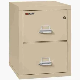 FireKing 2-2125-C Fire File Cabinet in Parchment with UL High-Security Key Lock