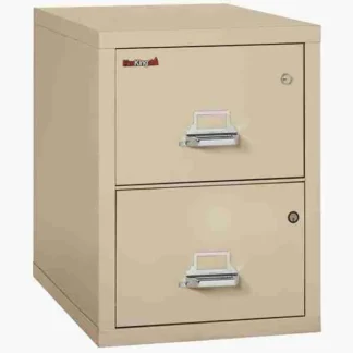 FireKing 2-2131-CSF Safe in a File Cabinet in Parchment Color with UL High-Security Key Lock