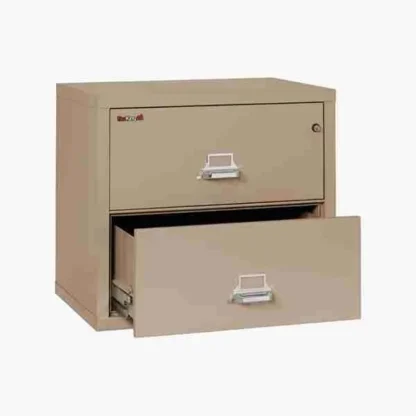 FireKing 2-3122-C Lateral Fire File Cabinet in Taupe with UL High-Security Key Lock