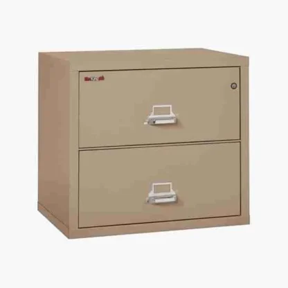 FireKing 2-3122-C Lateral Fire File Cabinet in Taupe with UL High-Security Key Lock