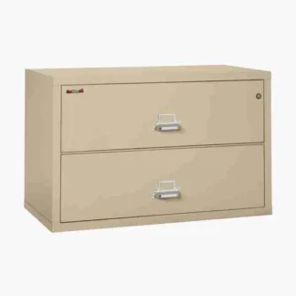 FireKing 2-4422-C Lateral Fire File Cabinet in Parchment with UL High-Security Key Lock