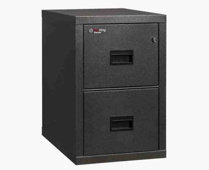 FireKing 2R-1822-C Turtle Fire-Rated File Cabinet with UL High-Security Key Lock in Black Stone