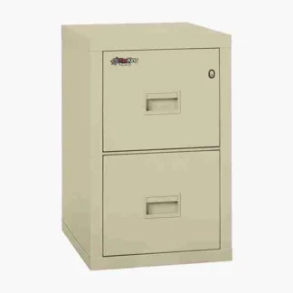 FireKing 2R-1822-C Turtle Fire-Rated File Cabinet with UL High-Security Key Lock in Parchment