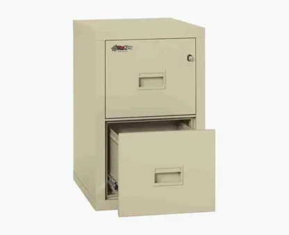 FireKing 2R-1822-C Turtle Fire-Rated File Cabinet with UL High-Security Key Lock in Parchment