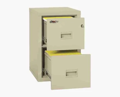 FireKing 2R-1822-C Turtle Fire-Rated File Cabinet with UL High-Security Key Lock in Parchment