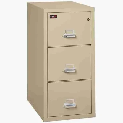 FireKing 3-1943-2 Two-Hour Vertical Fire File Cabinet in Parchment with UL High-Security Key Lock