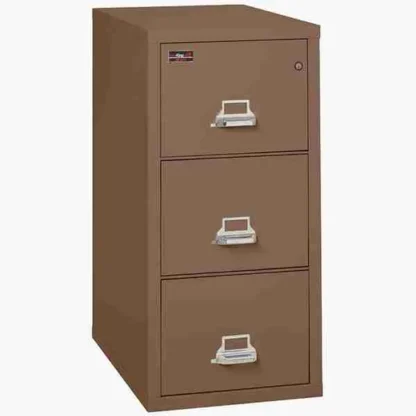 FireKing 3-1943-2 Two-Hour Vertical Fire File Cabinet in Tan with UL High-Security Key Lock