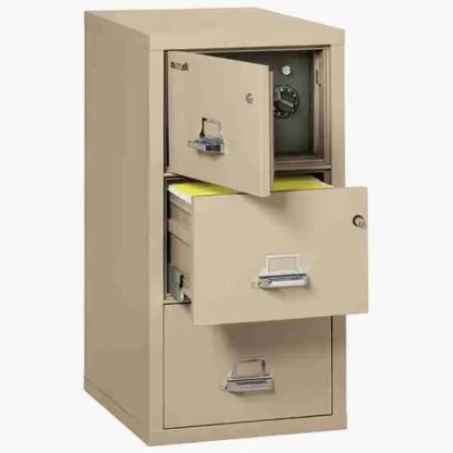 FireKing 3-2131-CSF Safe In A File Cabinet with Key Lock in Parchment Color