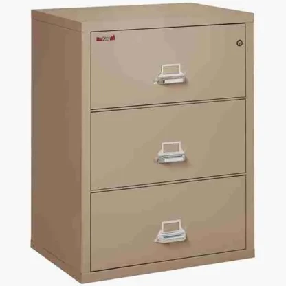 FireKing 3-3122-C Fire File Cabinet in Taupe with UL High-Security Key Lock