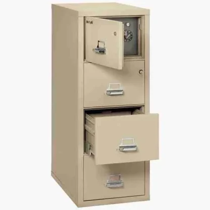 The FireKing 4-2131 CSF Safe in Color Parchment with UL High-Security Key Lock