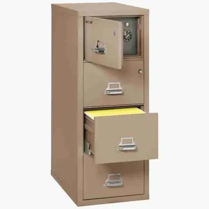 The FireKing 4-2131 CSF Safe in Color Taupe with UL High-Security Key Lock