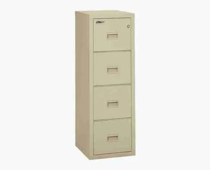 FireKing 4R-1822-C Turtle Fire-Rated Vertical File Cabinet in Parchment with UL High-Security Key Lock