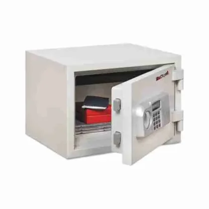 FireKing KF0812-1WHE Small and Compact One-Hour Fire Safe with Electronic Keypad Lock in Color White