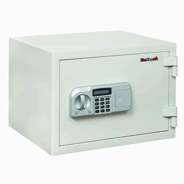 FireKing KF0915-1WHE Small and Compact One-Hour Fire Safe with Electronic Keypad Lock in Color White