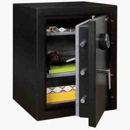 FireKing KF2418-HBLE 30-Minute Fire Safe in Color Black with Electronic Lock and L-Handle