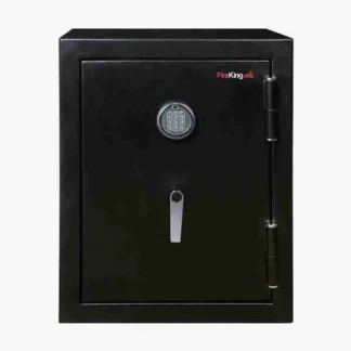 FireKing KF2418-HBLE 30-Minute Fire Safe in Color Black with Electronic Lock and L-Handle