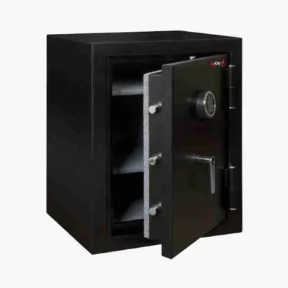 FireKing KF2418-HBLE 30-Minute Fire Safe in Color Black with Electronic Lock and L-Handle