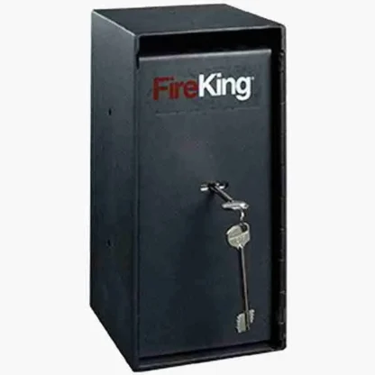 FireKing MS1206 VK-BL Gary Small Business Under-Counter Safe with Trim Key Lock and Front Door Deposit