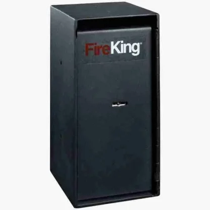 FireKing MS1206 VK-BL Gary Small Business Under-Counter Safe with Trim Key Lock and Front Door Deposit