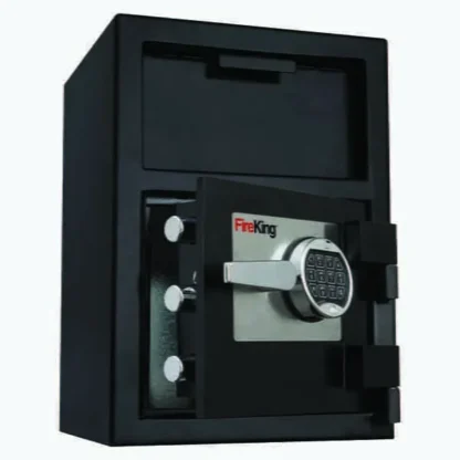 FireKing SB2014-BLEL Front-Loading Depository Safe with Electronic Lock and L-Handle