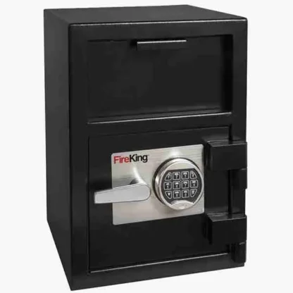 FireKing SB2014-BLEL Front-Loading Depository Safe with Electronic Lock and L-Handle