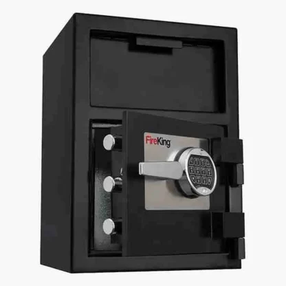 FireKing SB2414-BLEL Front-Loading Depository Safe with Electronic Lock and L-Handle