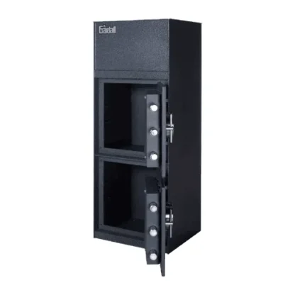 Gardall BL1337CK-KC Back Loading Double Door Depository Safe with Dual Custody Key Locks - Live Steel Locking Bolts