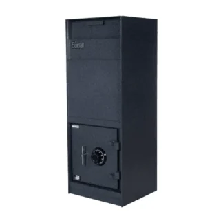 Gardall GFL1337SD Front Loading Single Door Depository Safe with Dial Combination Lock and Rotary Handle