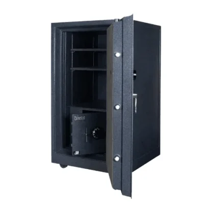 Gardall Z3620 Combination Security Fire and Burglary Chest with Dial Combination Lock and L-Handle - Inner Locking Safe