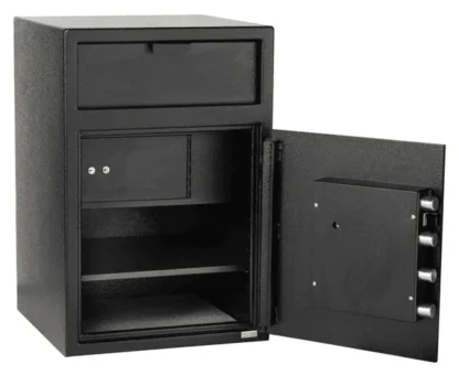 Hayman CV-F30W-ILK-C Depository Safe with Dial Combination Lock and L-Handle - Inter Locker with Dual Key Locks