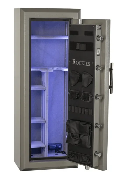 Hayman RK-5922 Rockies Gun Safe with Electronic Lock, 3-Spoke Handle and Pull Handle - Shelves, Gun Rack & Door Organizer