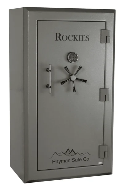 Hayman RK-6536 Rockies Gun Safe with Electronic Lock, Black Nickel 5-Spoke and Pull Handle