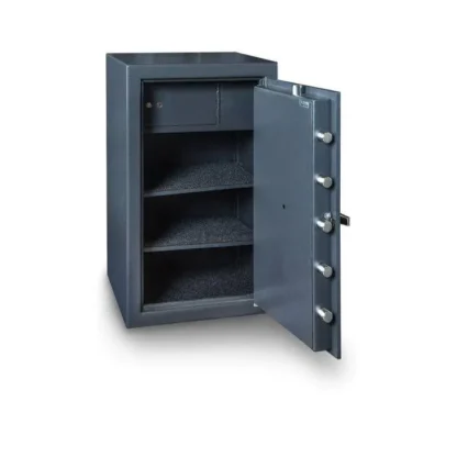 Hollon B3220CILK B-Rated Burglar Safe with Dial Combination Lock and L-Handle - Shelves & Inner Locking