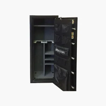 Hollon CS-12E Crescent Shield Series Gun Safe with Electronic Lock and 3-Spoke Handle - Shelves & Door Organizer