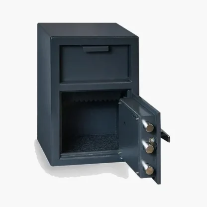 Hollon FD-2014K Front-Load Depository Safe with Key Lock and L-Handle