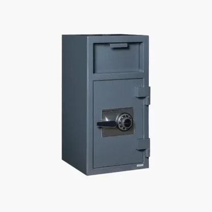 Hollon FD-2714C Depository Safe with Dial Combination Lock and L-Handle